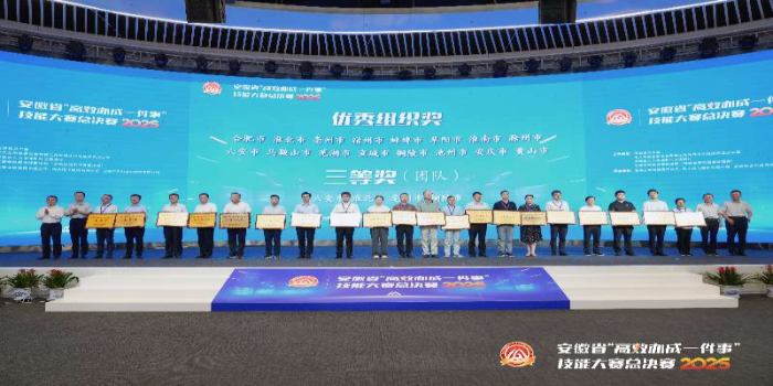 市数据资源局在安徽省“高效办成一件事”技能大赛总决赛中荣获佳绩