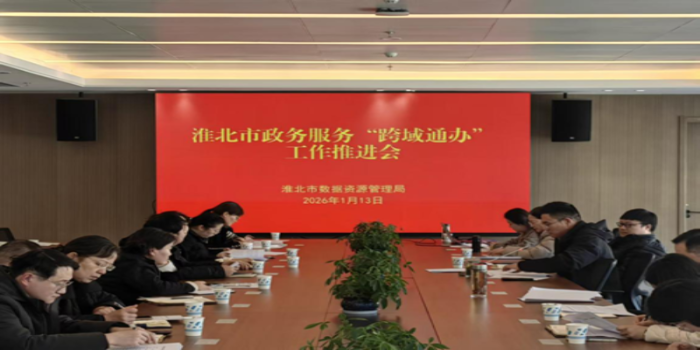 市数据资源局召开淮北市政务服务“跨域通办”工作推进会